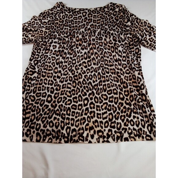 Women's Chico Leopard Print Blouse/Top Size 1 - Picture 5 of 15